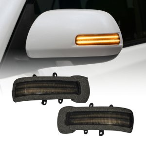 Toyota Tacoma Mirror Lights - FORM Lighting - LED Sequential Turn Signal - Smoked - 2012
